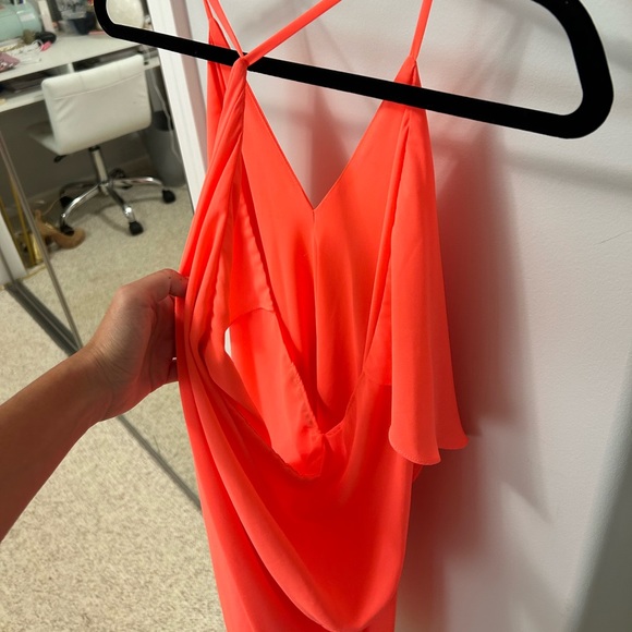 Bright Pink Flowy Dress - Picture 4 of 7